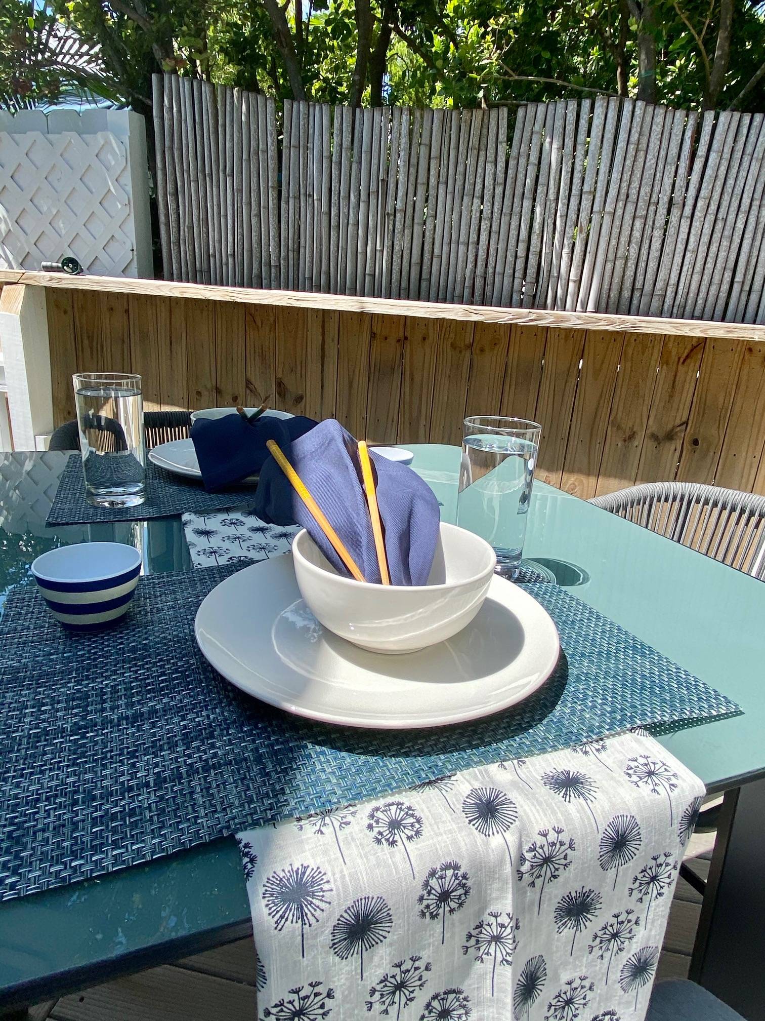 Outside dining