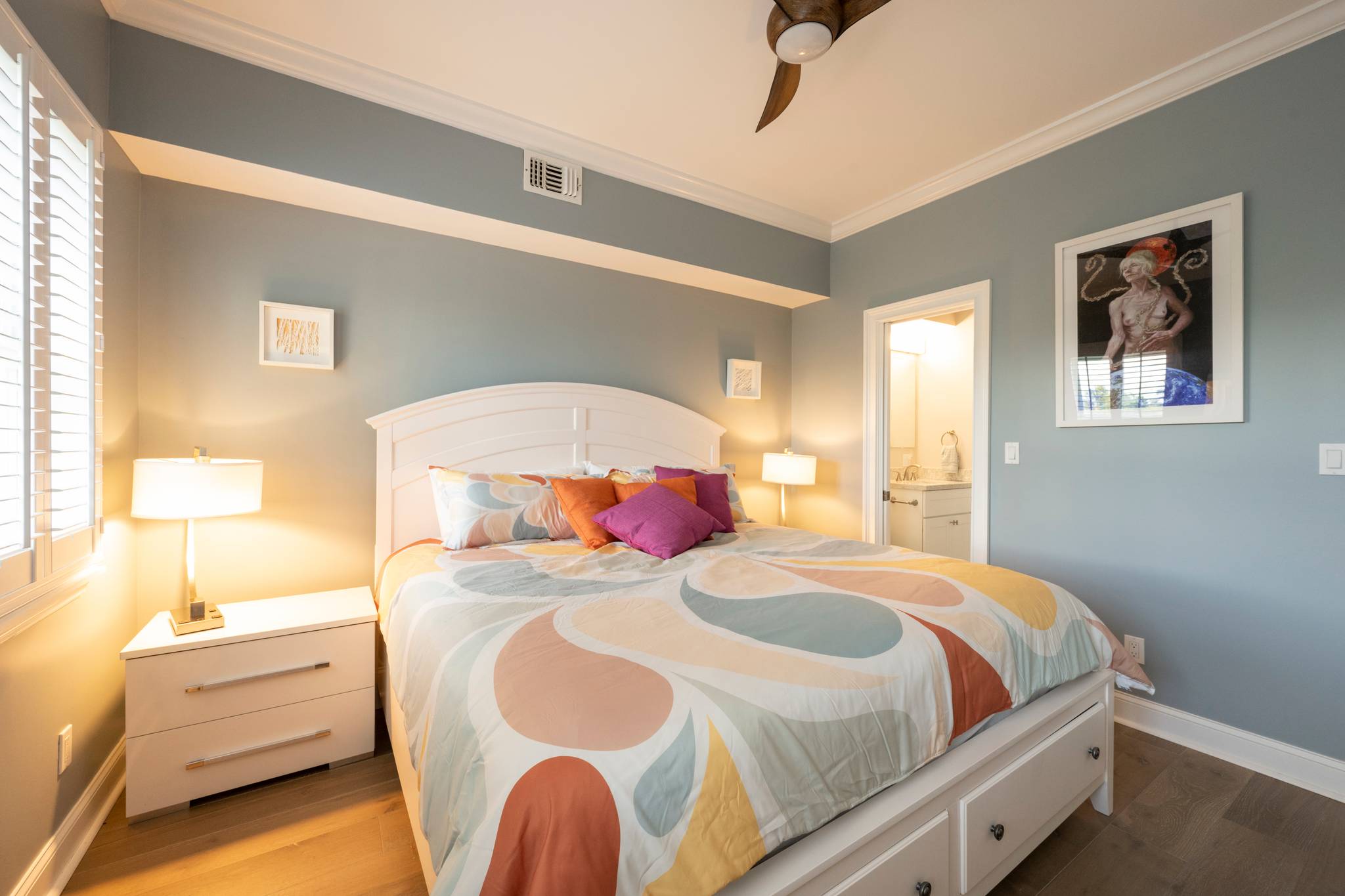 Second Floor guest room with connecting full bath