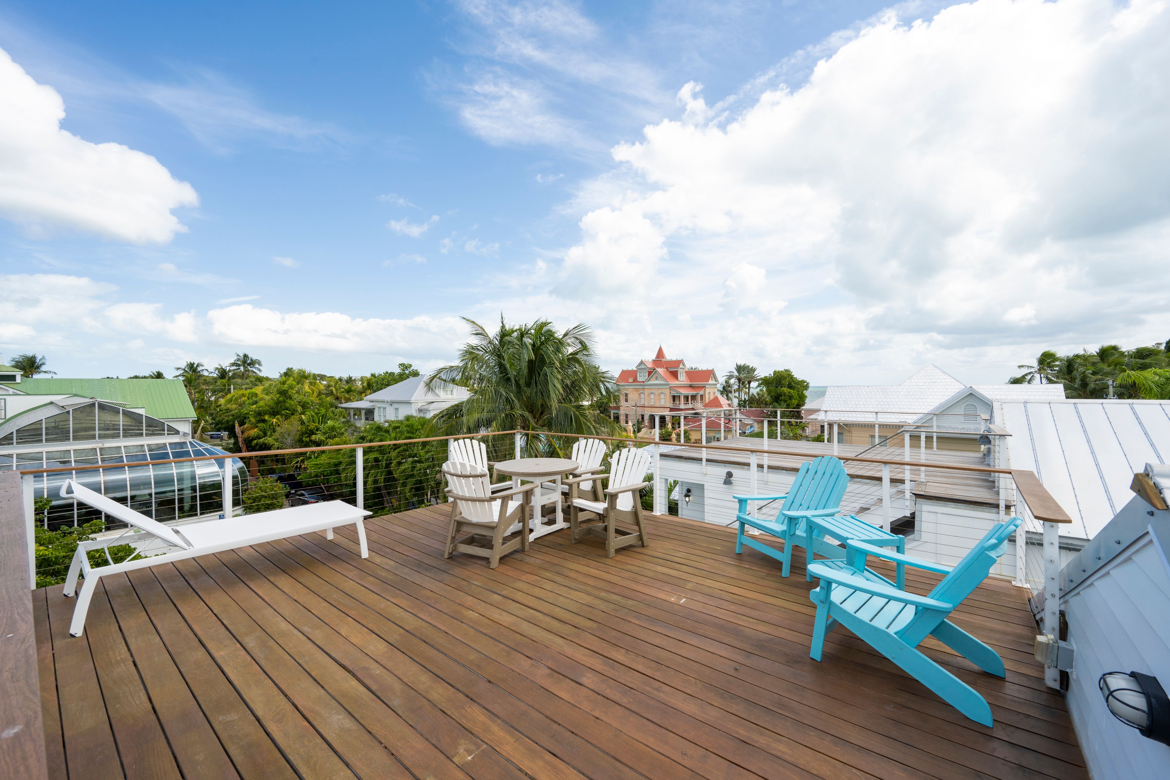 Third floor deck and water views.