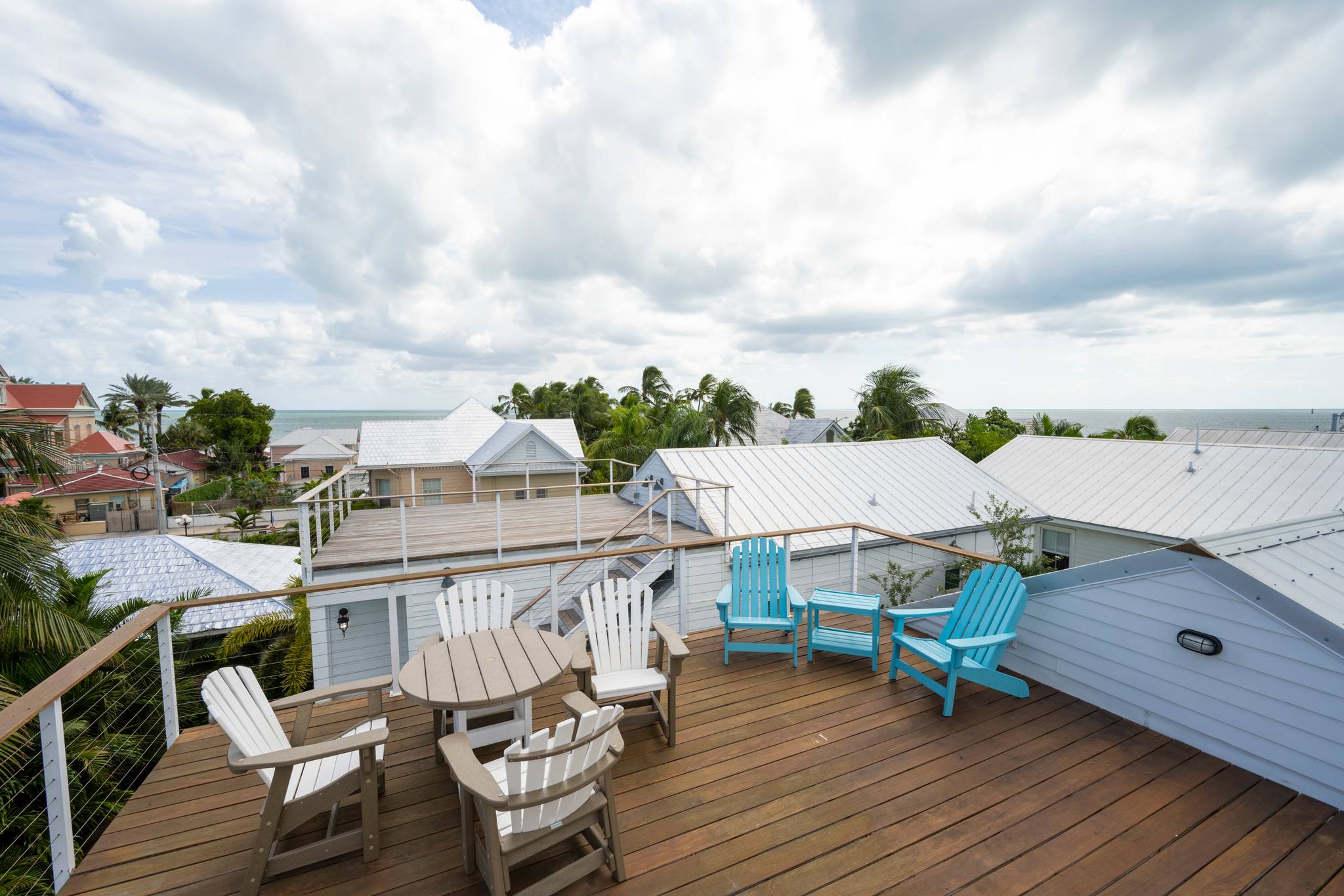 Third floor roof deck. Top of Key West!
