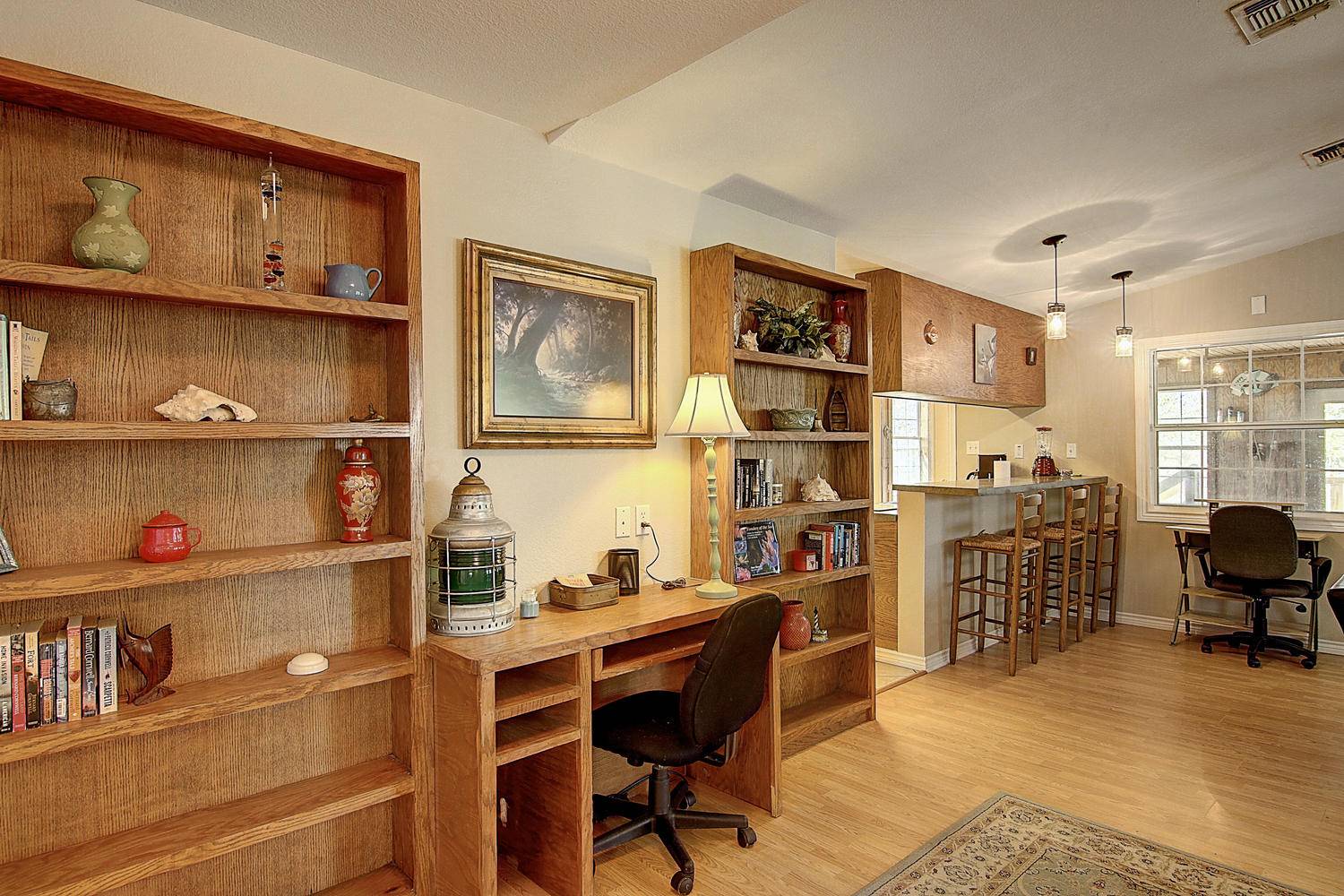 Living Area with Desk