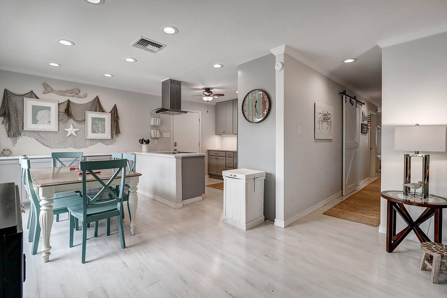 Open Living, Kitchen and Dining
