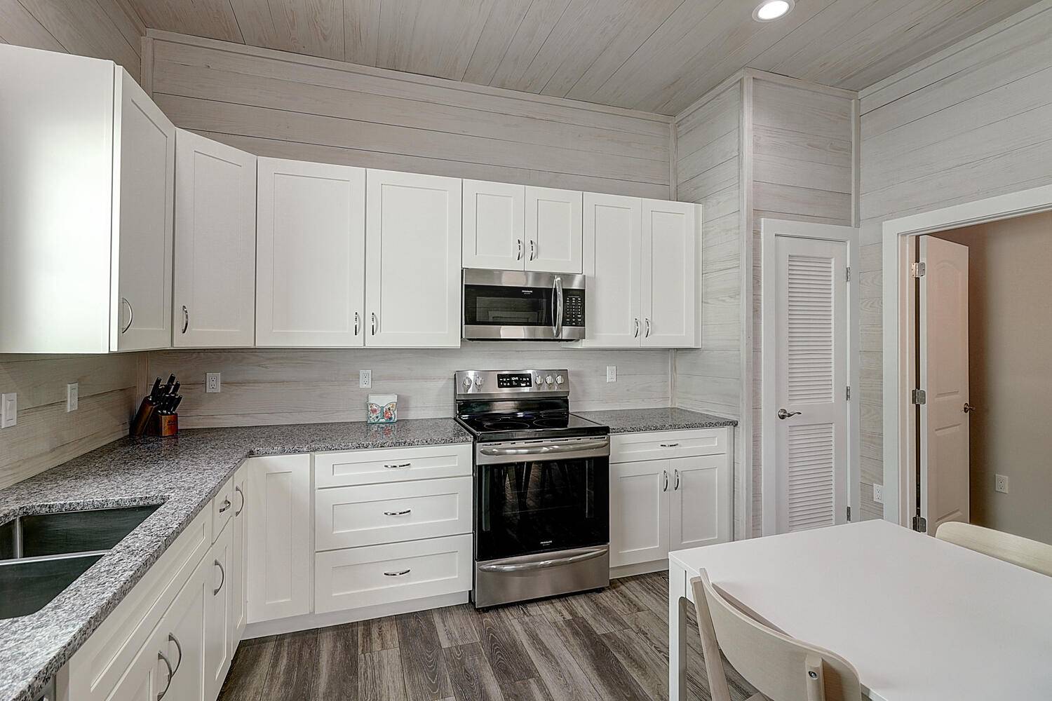 Open Living, Dining, and Kitchen