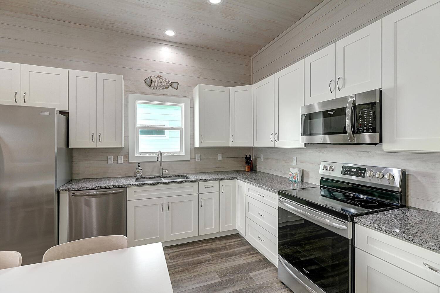 Open Living, Dining, and Kitchen