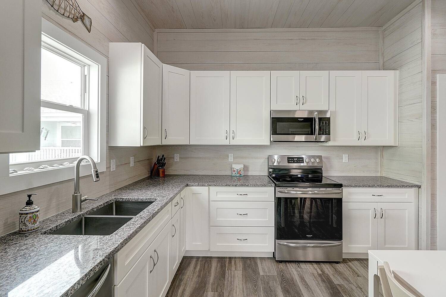 Open Living, Dining, and Kitchen