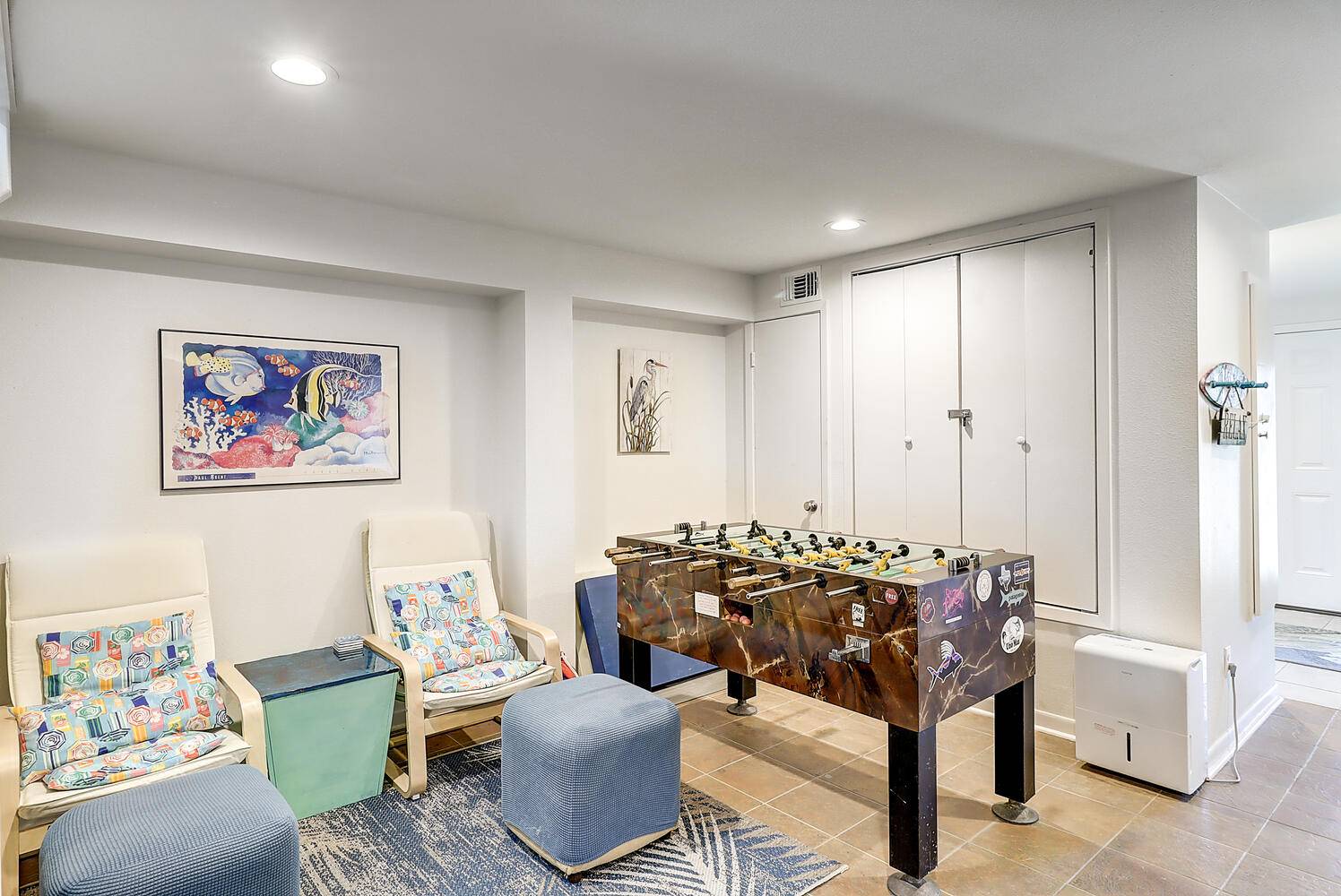 Bonus Living Area and Foosball Table