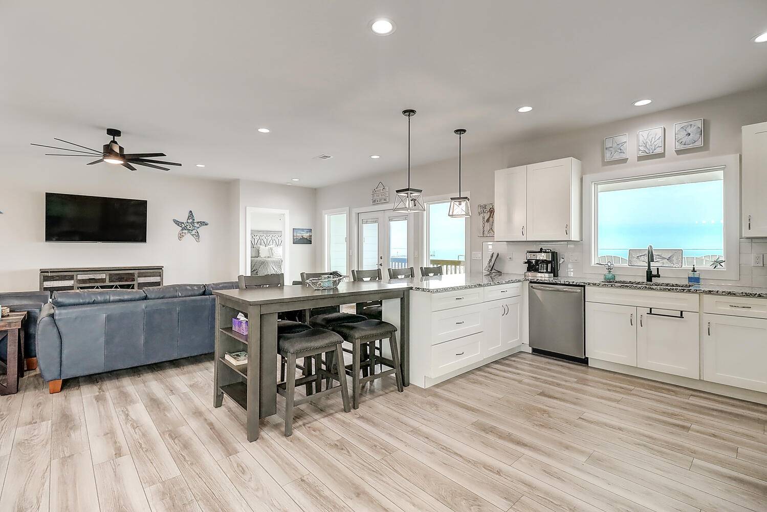 Open Kitchen and Living Area