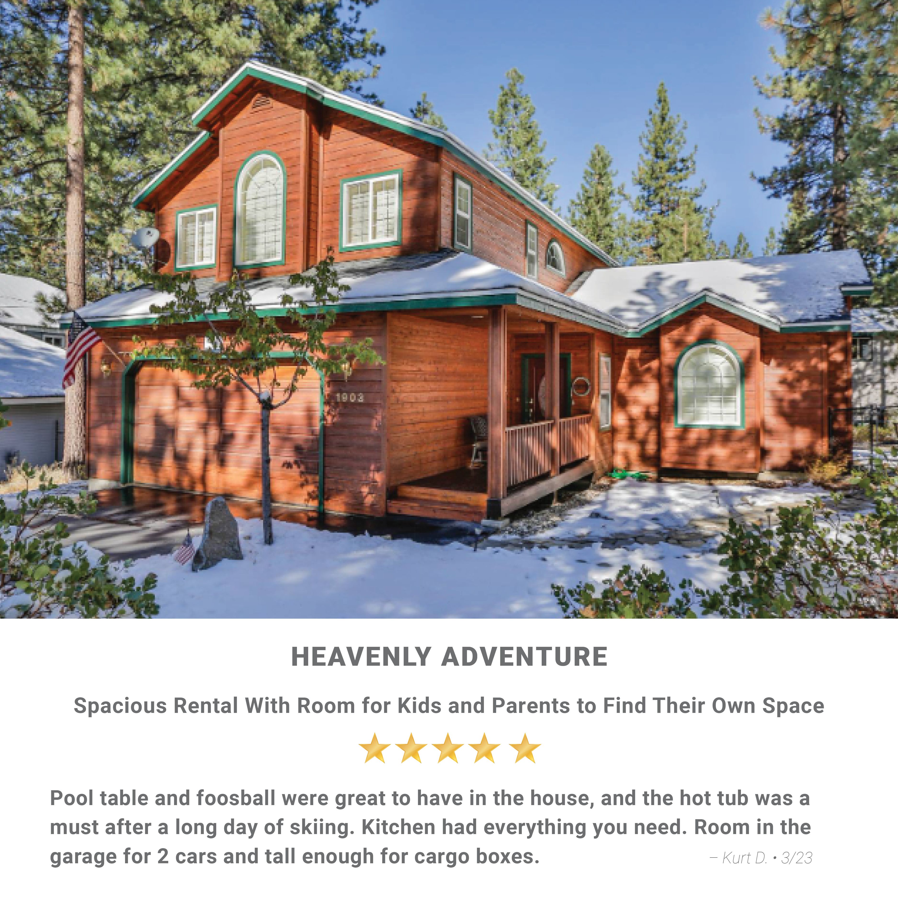 Heavenly Adventure | RnR Vacation Rentals