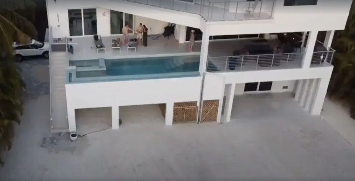 Aerial View of Pool and Deck