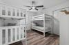 bedroom with 4 twin beds