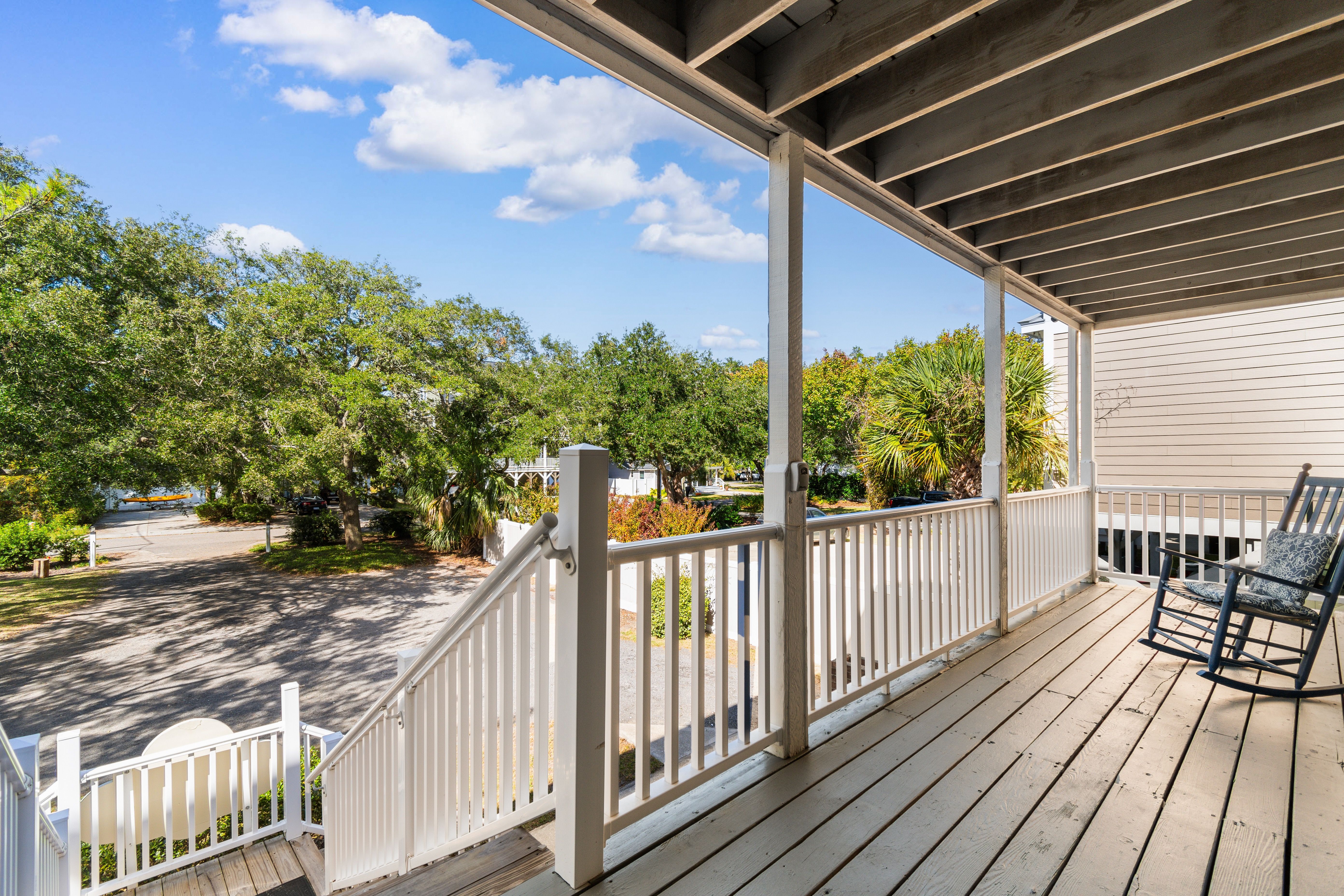 Front porch on first floor 