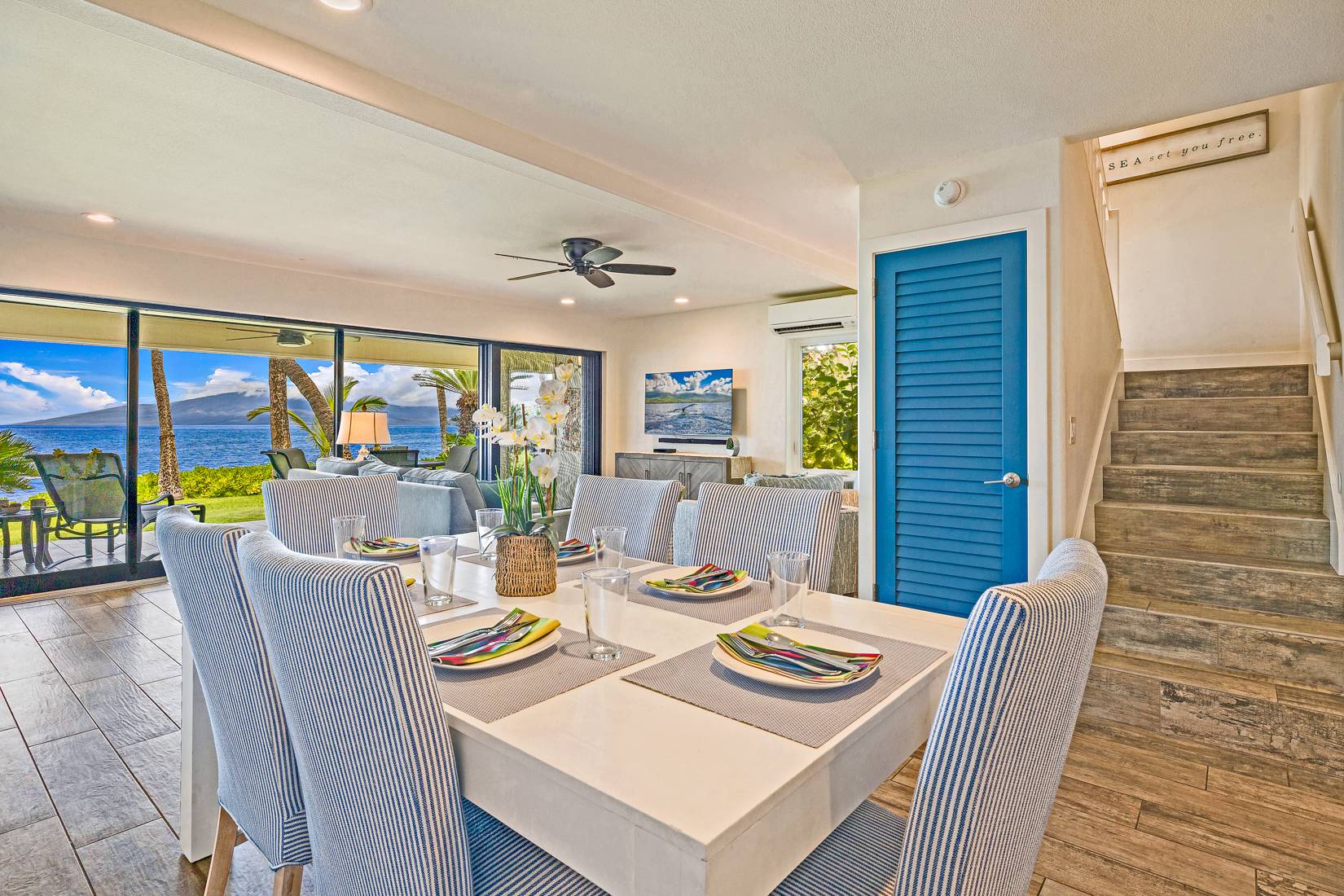 dining room & stairway view