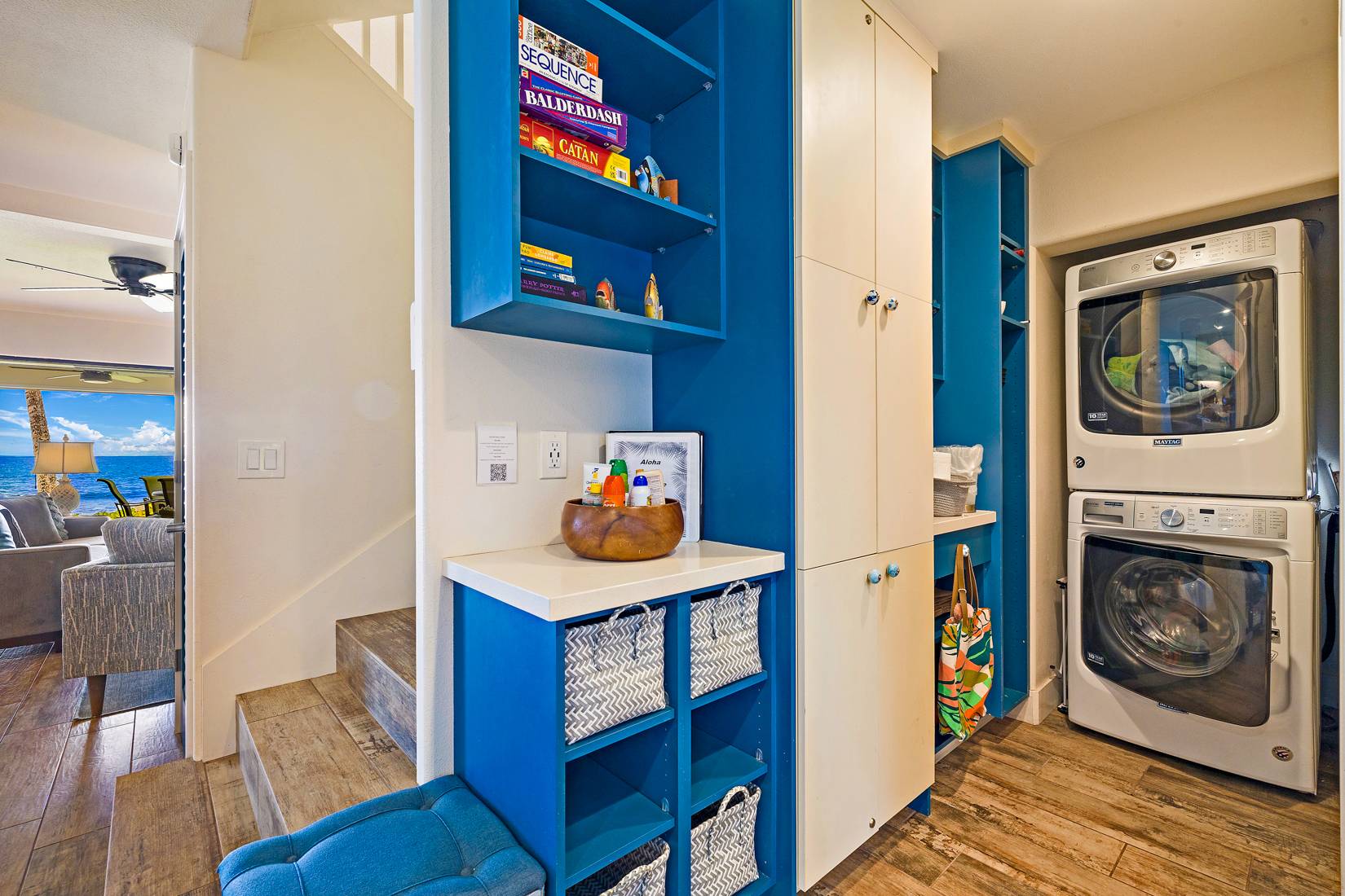 stairway & laundry view