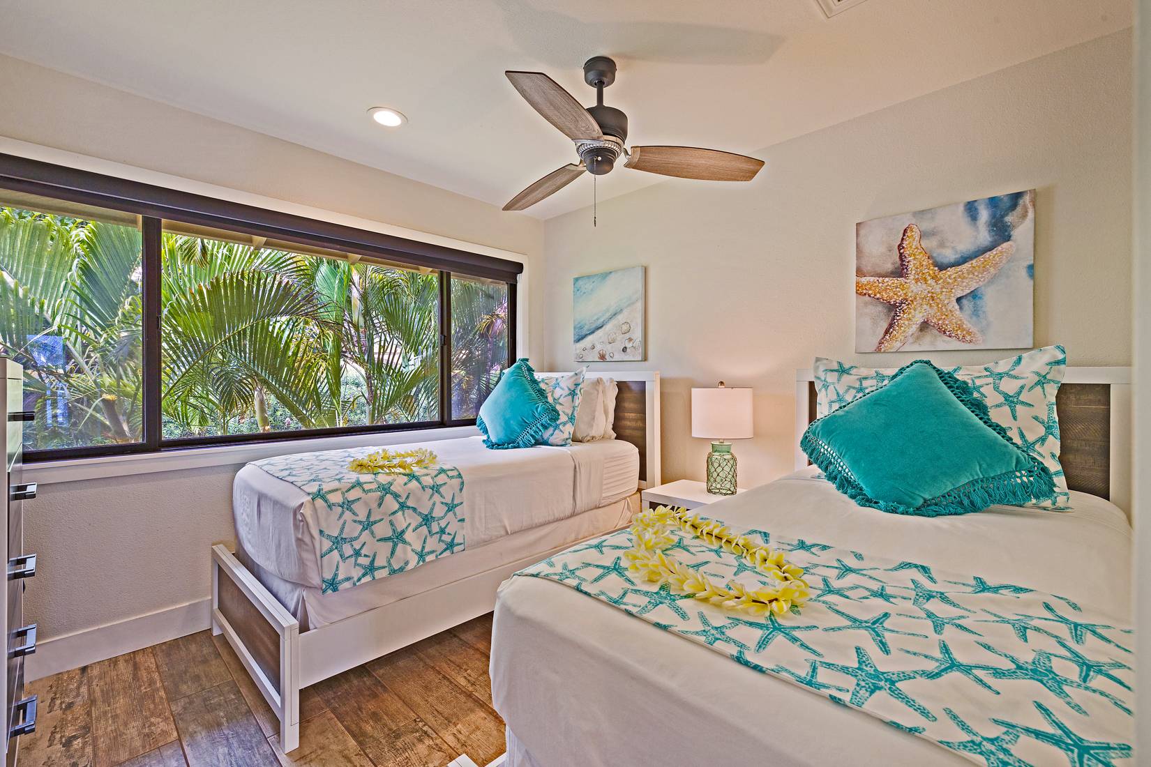 upstairs twin bedroom view