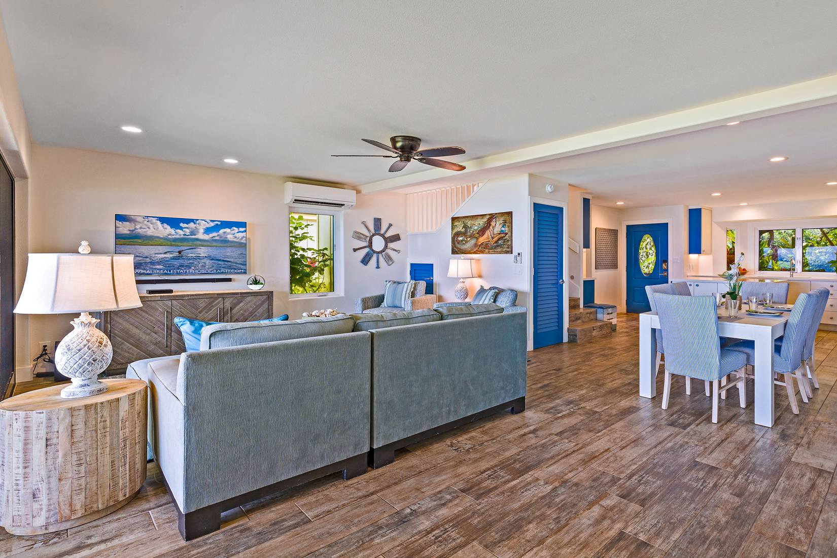 living room & dining room view