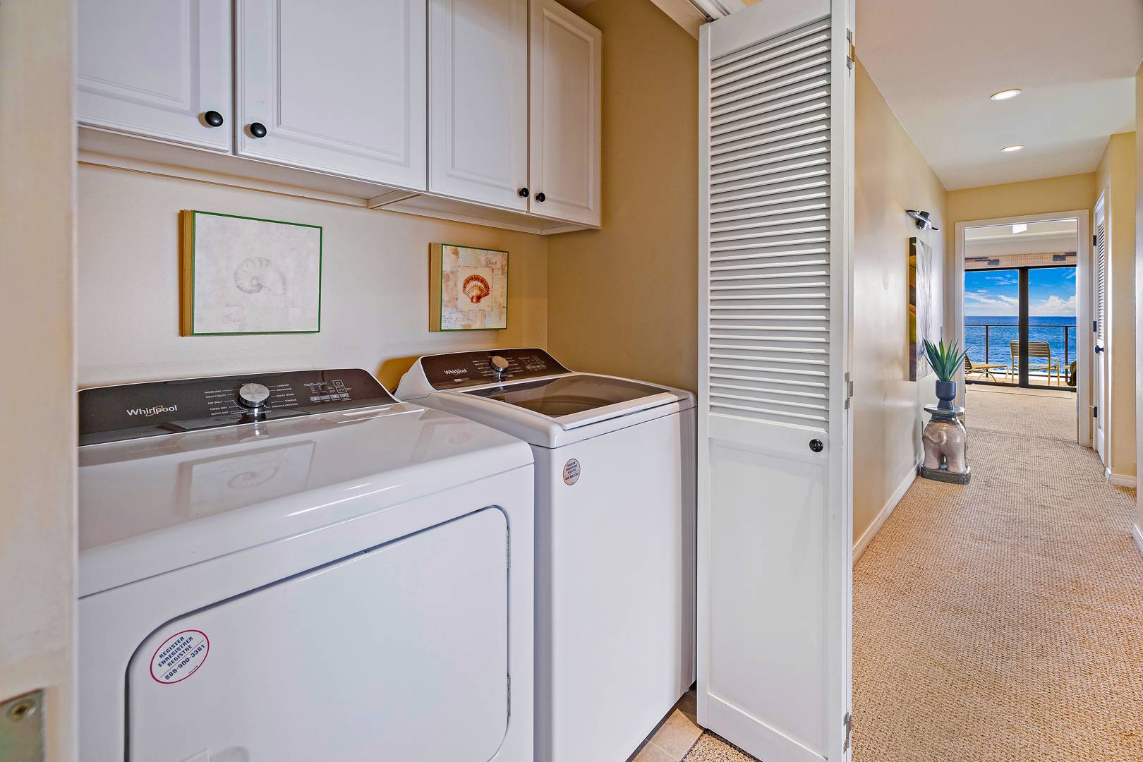 laundry room area view