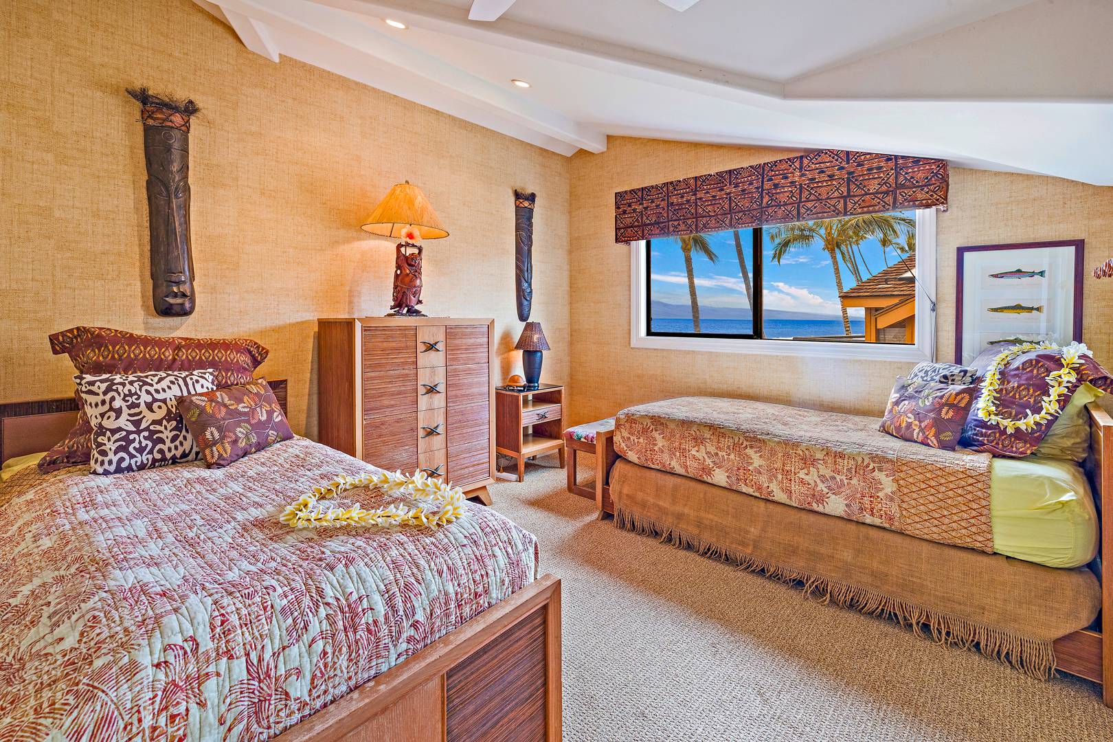 upstairs twin bedroom view