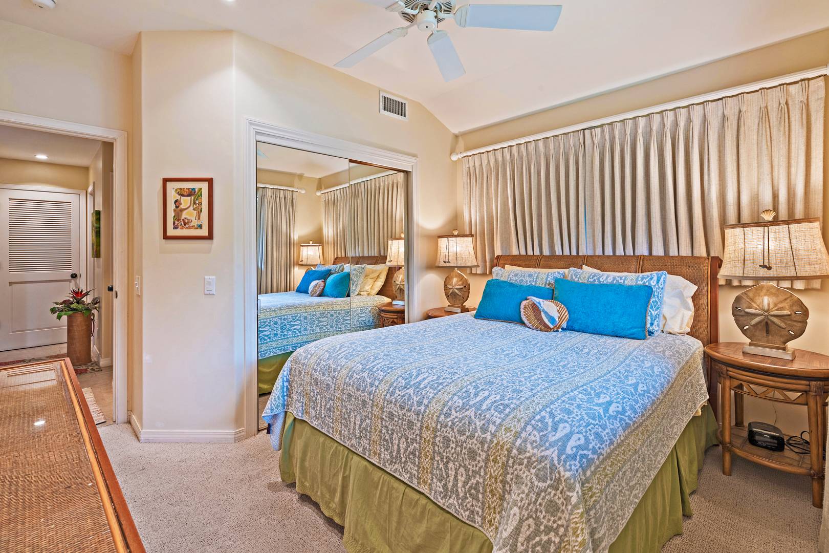 downstairs queen bedroom view