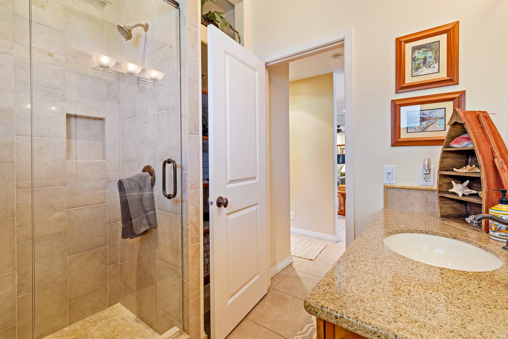 downstairs bathroom view