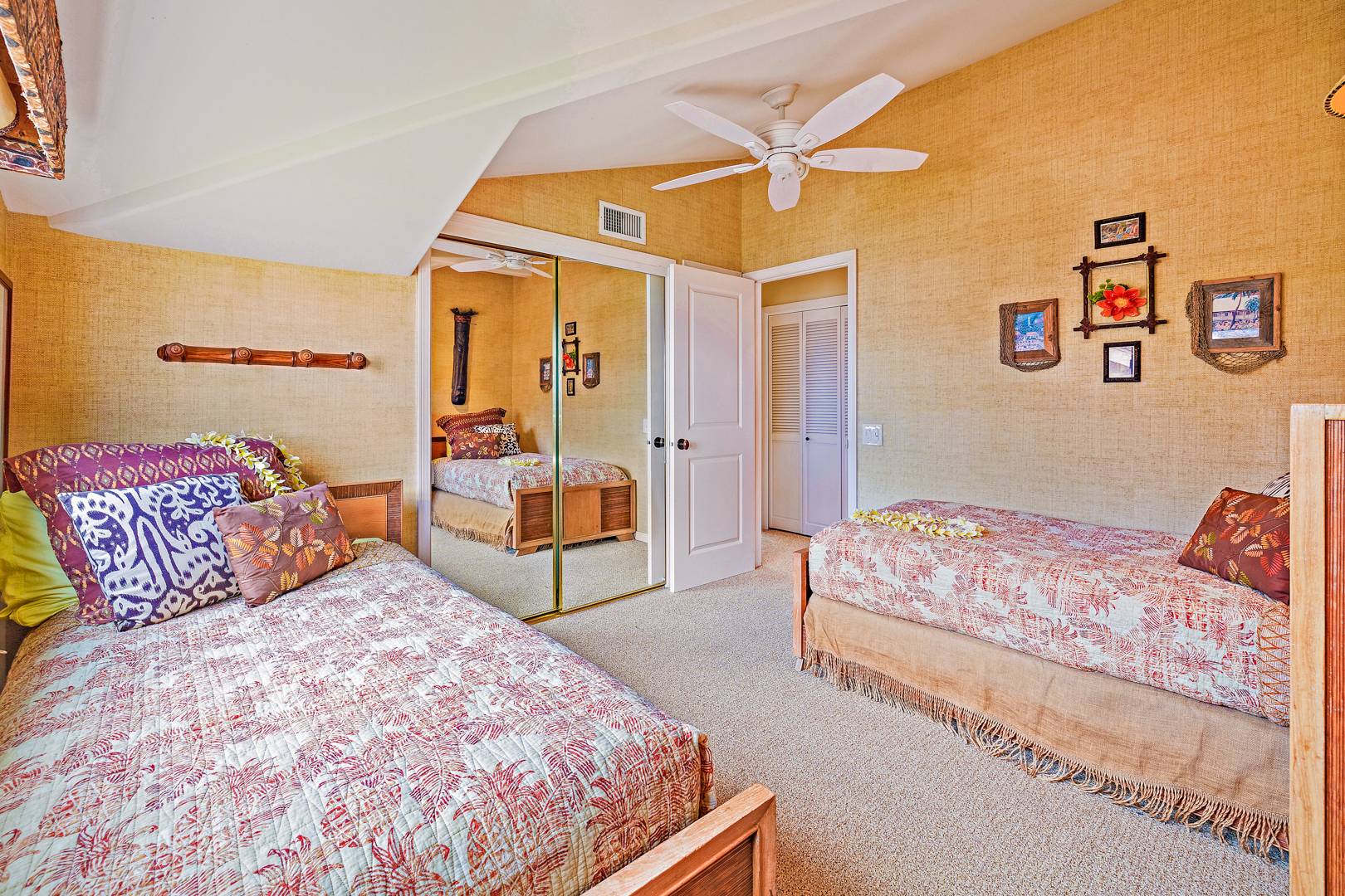 upstairs twin bedroom view
