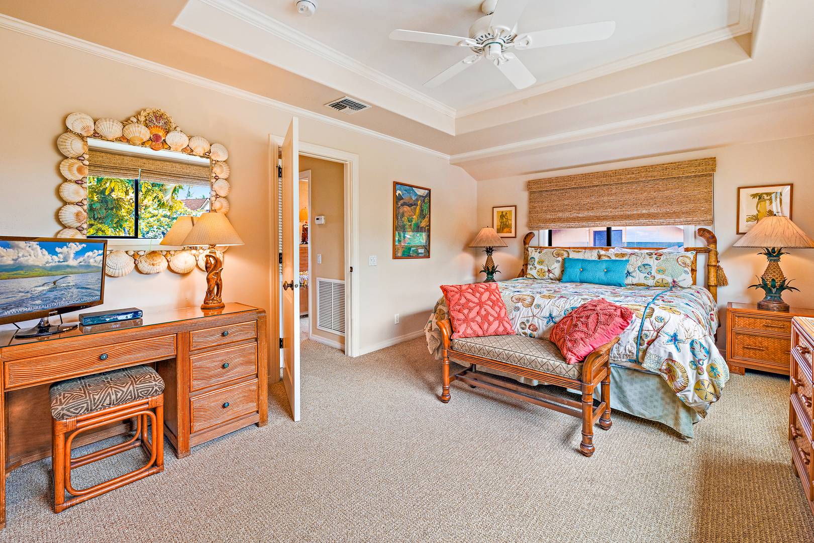 upstairs king bedroom view