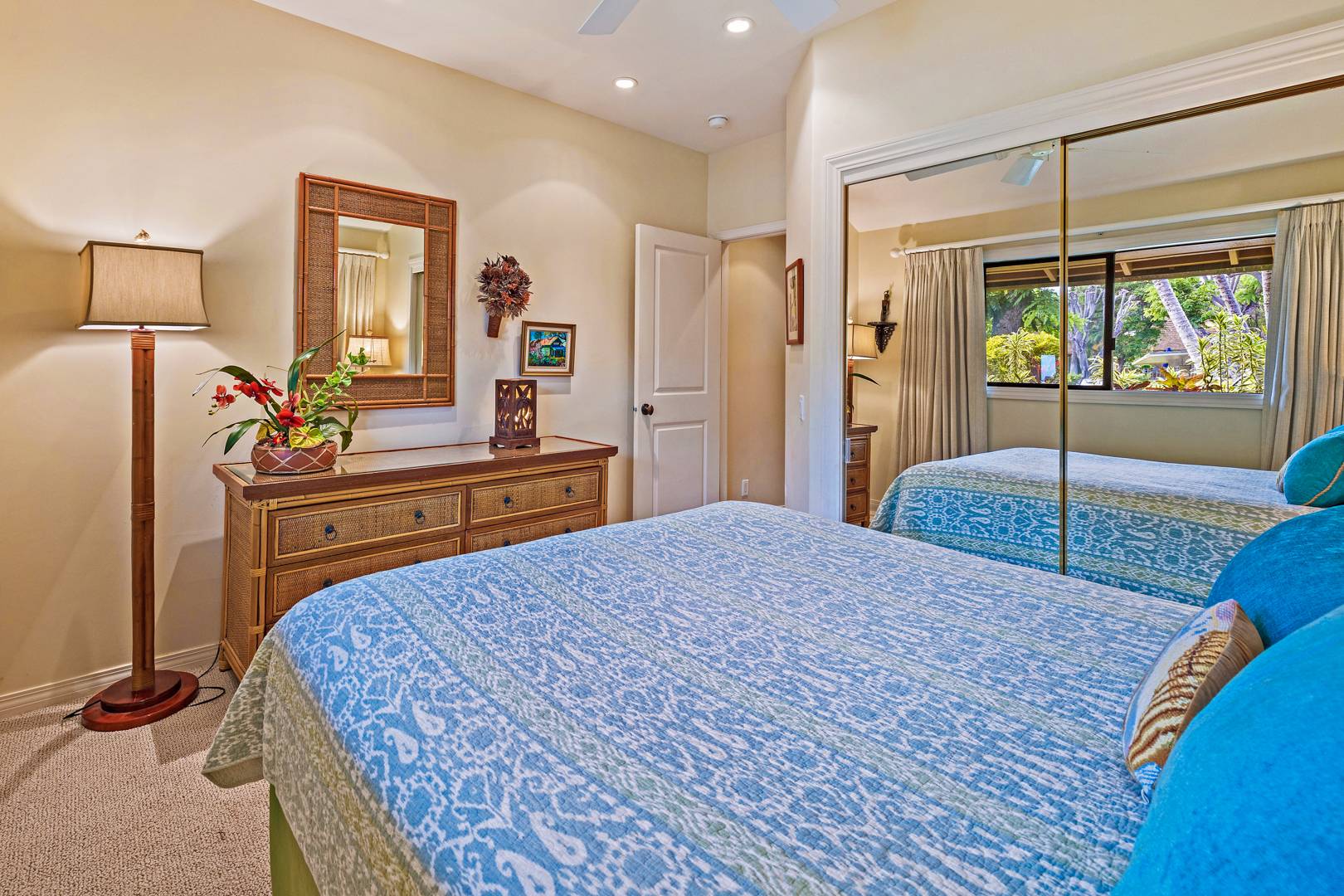 downstairs queen bedroom view