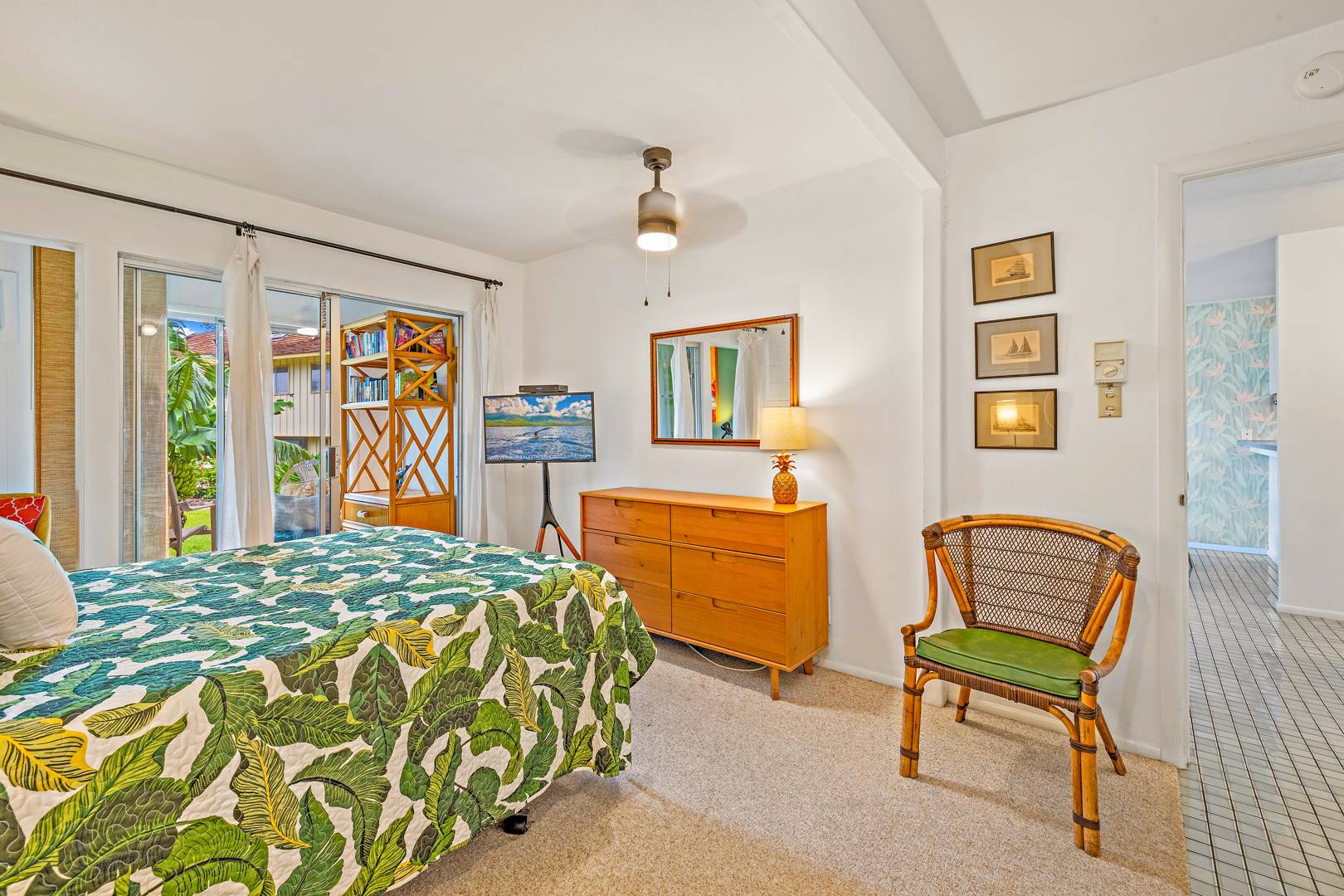 downstairs bedroom view