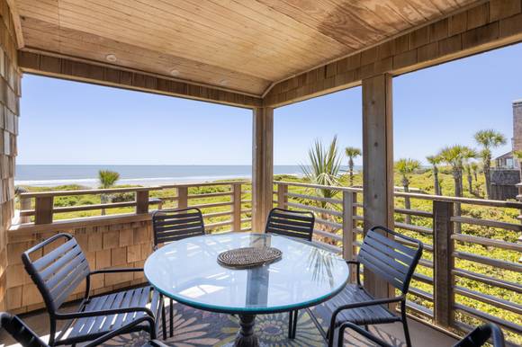 First oceanfront deck (covered)