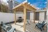 Patio seating with grill
