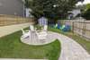 Back yard firepit with plenty of seating