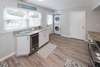 Kitchen with stackable washer/dryer
