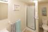 Bathroom with a walk in shower