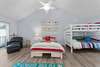 Second Floor
Bedroom 3 -Bunk Room with 3 Double Beds