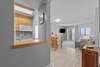 Kitchen with a serving hatch