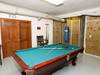 Pool table in garage