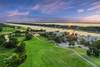 Aerial View of Home, Golf Course & Waterway Views