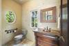Half bathroom off porch