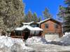 Snow covered Big Bear Cool Cabins, Alpine Escape