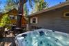 Deck with hot tub