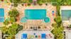 Birds eye view of pools