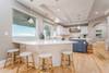 Kitchen counters with additional seating/barstools