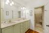 Master Bathroom with dual vanities and walk in shower