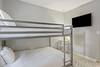 Bedroom 3: Full Size Bunk Bed, Shared Bathroom, TV