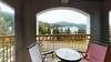 Covered deck with views of Whistler and Blackcomb Mountains