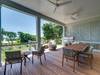 First floor porch with outside dining
