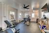 Work out room with weights, Barre, Peloton, Elliptical and TV