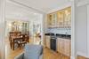 Wet bar with wine cooler