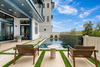 Relax by the pool with music from the all house Sonos system