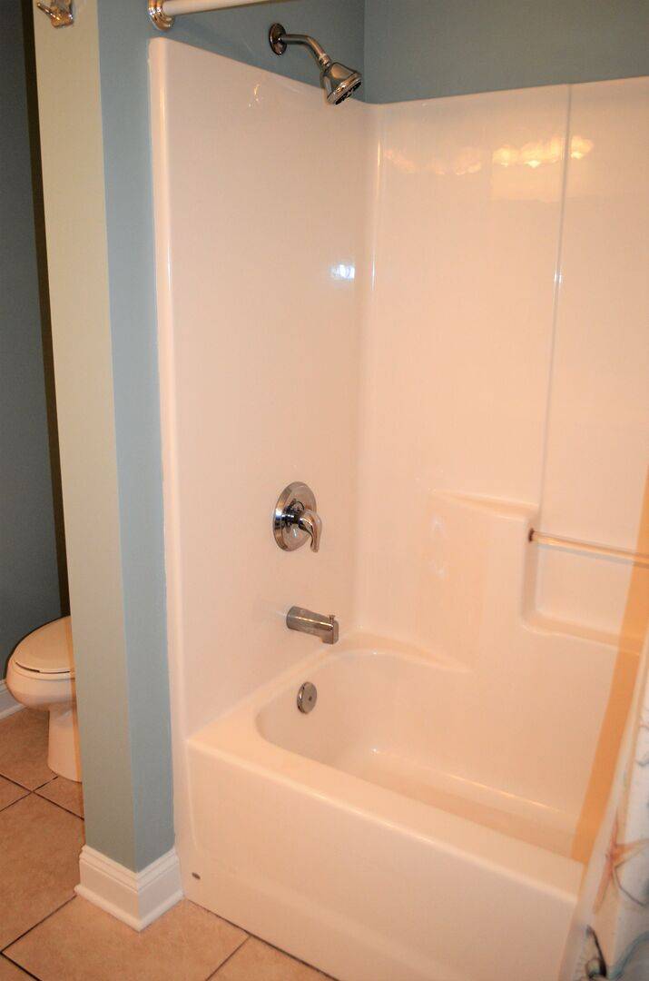 and a shower/tub combo. and a shower/tub combo.