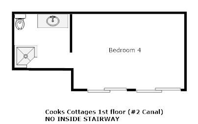 Cottage 2: Ground Level - No Inside Stairway Cottage 2: Ground Level - No Inside Stairway